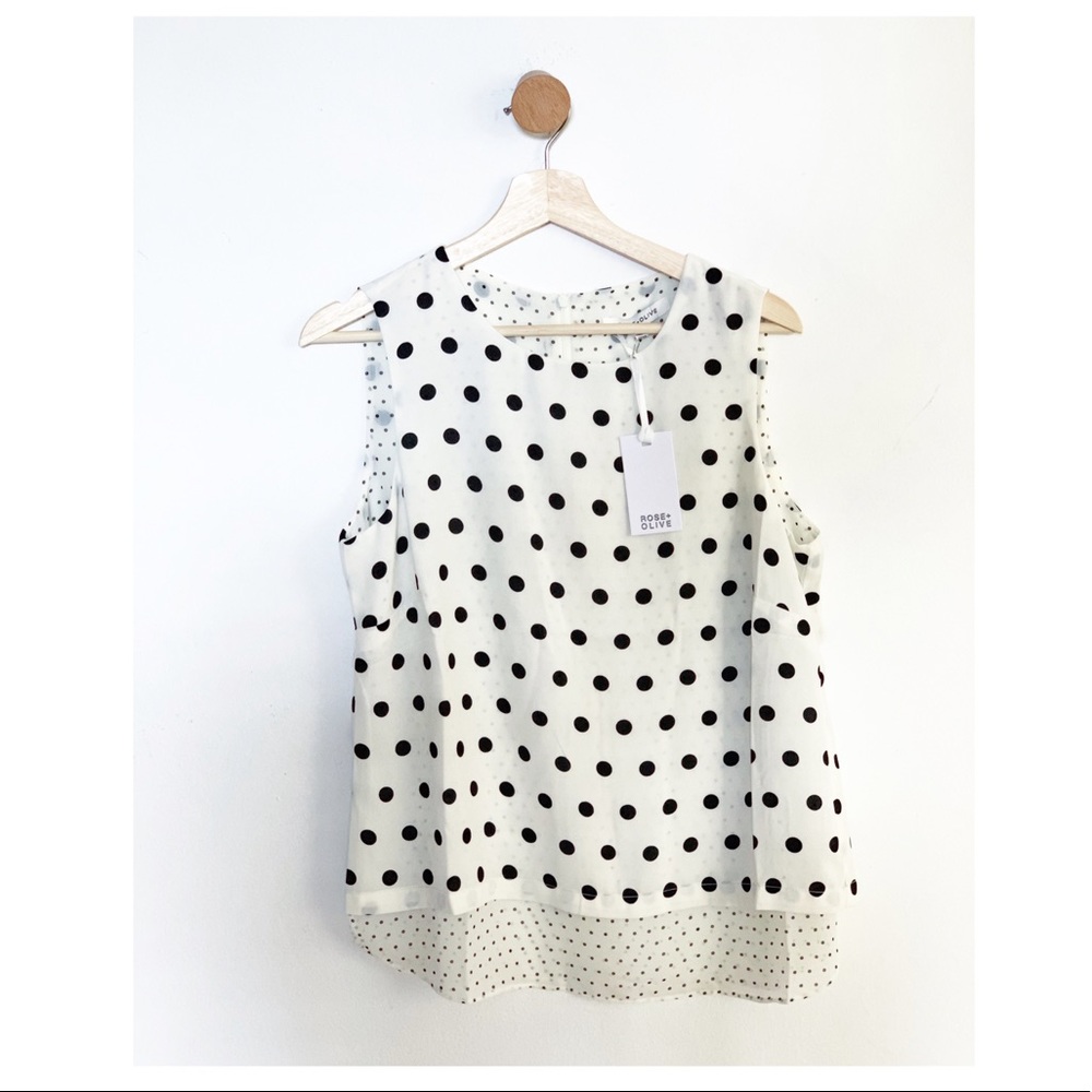 Rose+Olive, Polka dot blouse